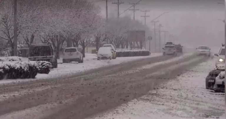 Rare Snowfall Covers Cities in Eastern Australia