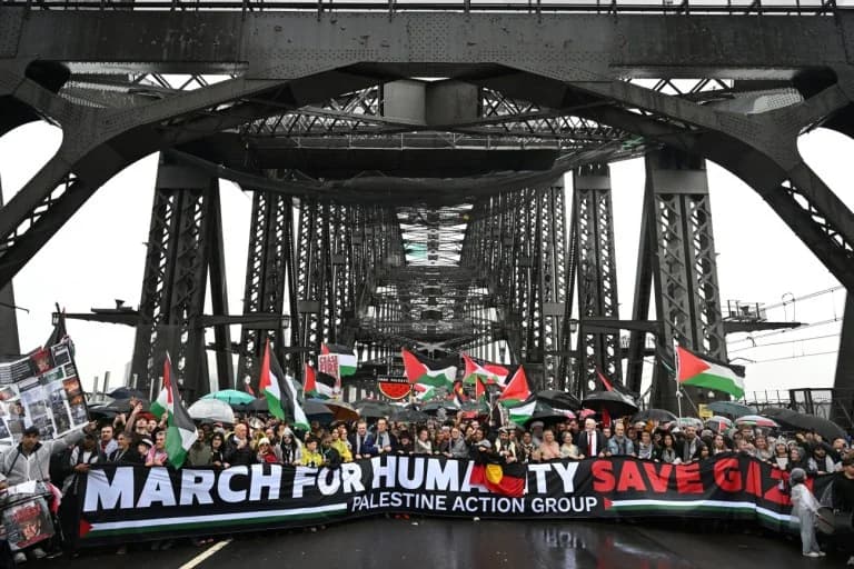 Massiver Protest in Sydney fordert Ende des Gaza-Konflikts