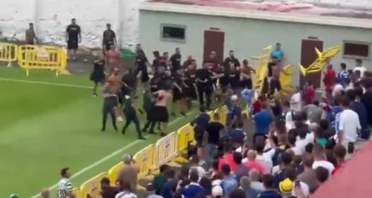 Συμπλοκές οπαδών σε φιλικό αγώνα Λας Πάλμας - Τενερίφης (Βίντεο)