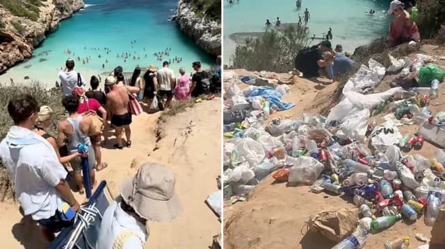 Μαγιόρκα: Η μυστική παραλία έγινε σκουπιδότοπος από τουρίστες και Instagrammers