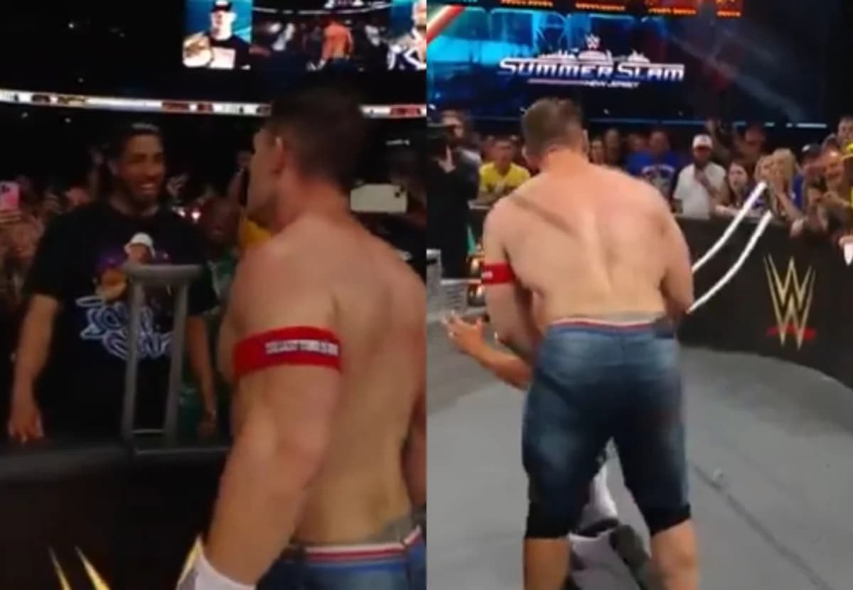 Ο Χαλιμπάρτον σε αγώνα WWE, ο Σίνα χρησιμοποίησε πατερίτσα ως "όπλο"