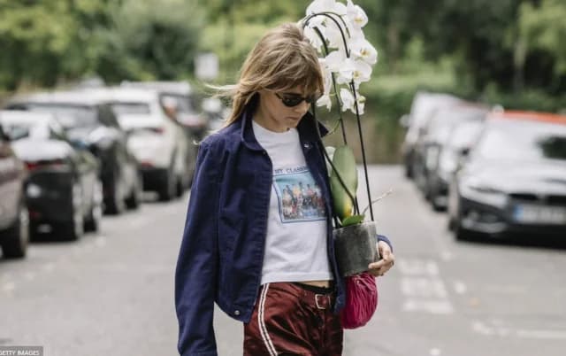 Suki Waterhouse zeigt, wie man Shorts im Herbst trägt
