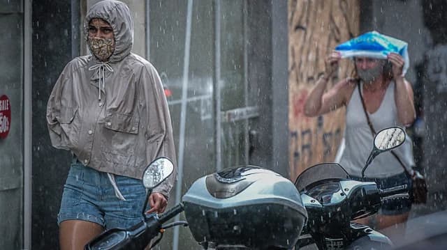 天气不稳定：希腊大陆风暴预警