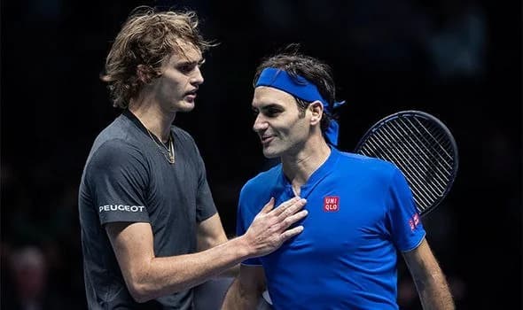 Federer, 'guía' en el viaje de psicoterapia de Zverev