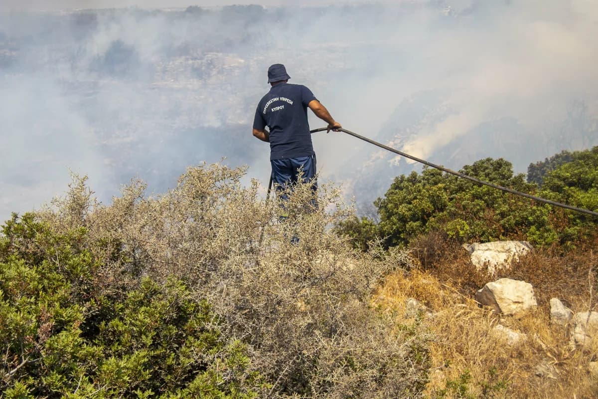 Ausbreitung des Feuers in Limassol: Satellitenbilder und neues Programm des Cyprus Institute