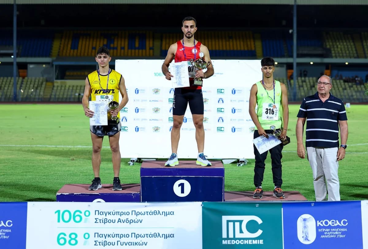 Andreas Georgiou gewinnt zyprische Leichtathletik-Meisterschaft