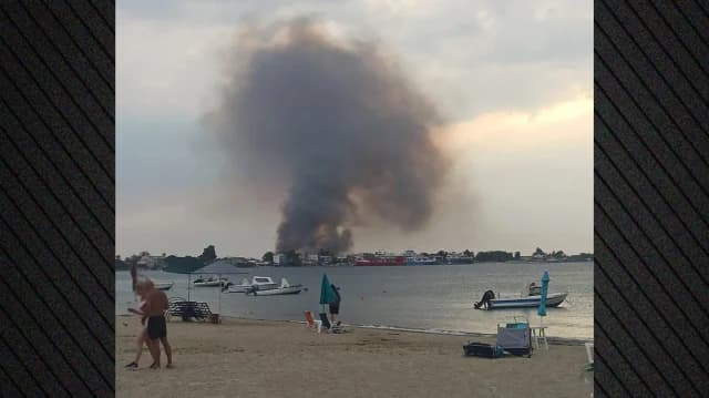 Φωτιά στη Θάσο: Τέσσερα μέτωπα λόγω κεραυνών - Επιχείρηση κατάσβεσης σε εξέλιξη