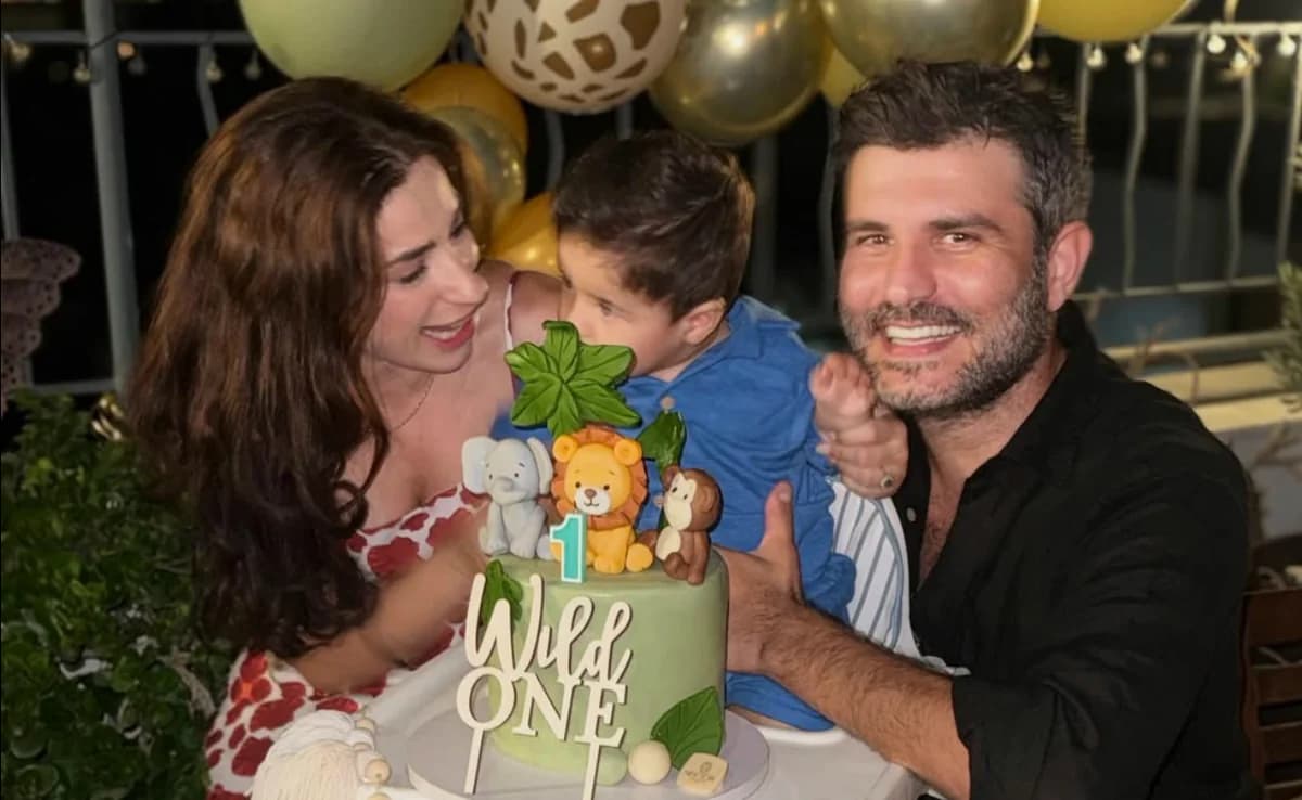 Grigoris Georgiou y Marilia Charidimou: Fiesta de cumpleaños del hijo