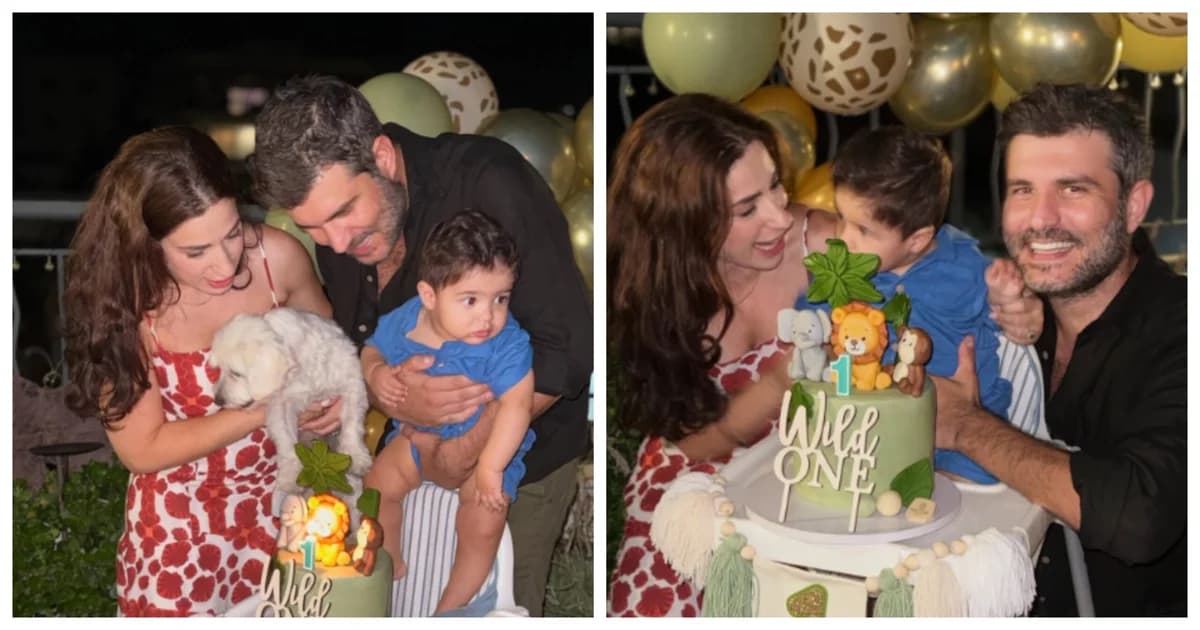 Grigoris Georgiou y Marilia Charidimou: Celebraron el primer cumpleaños de su hijo