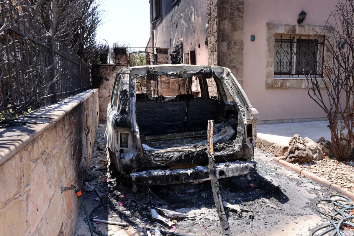 Compensación por vehículos dañados en el incendio de Limassol