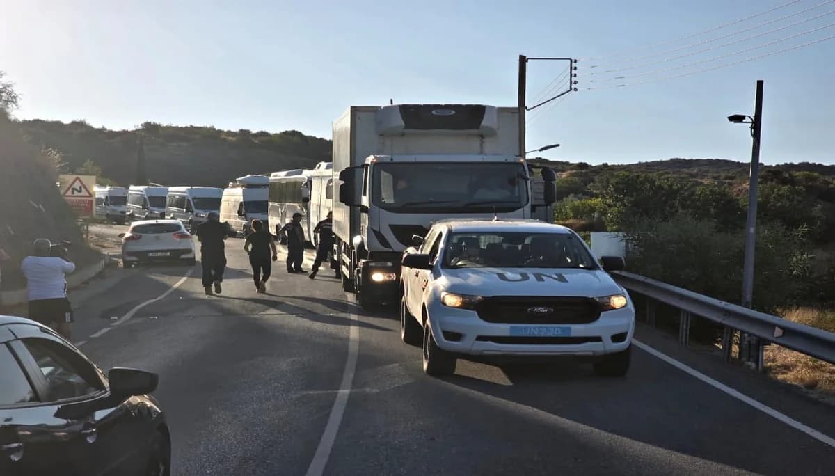 Comienza el paso de autobuses a Kokkina a través de Limnitis