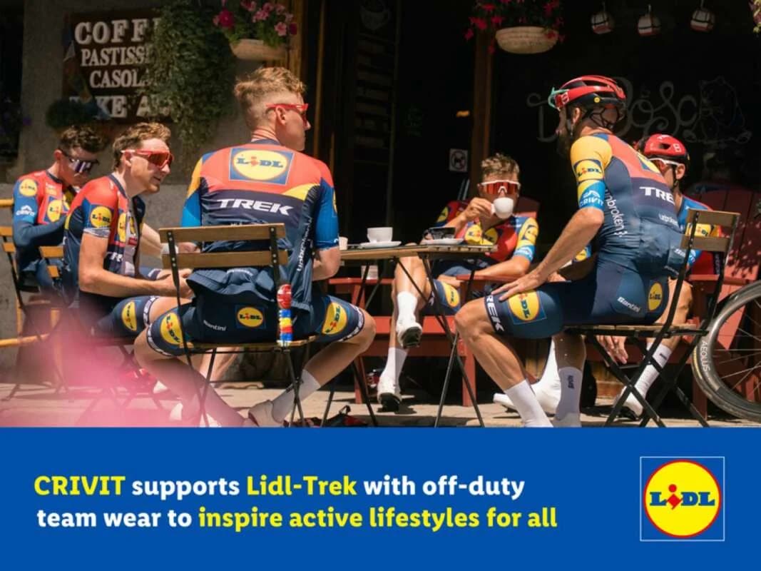 CRIVIT unterstützt Lidl-Trek mit Freizeit-Teamkleidung