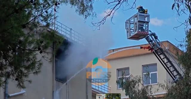 שריפה בבית החולים סוטיריה פגעה במעבדת הפתולוגיה