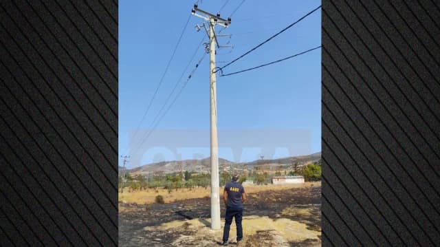 Φωτιά στην Κερατέα: Βραχυκύκλωμα σε κολώνα ηλεκτροδότησης ως πιθανή αιτία