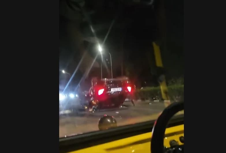 Τροχαίο ατύχημα στην παραλιακή Λεμεσού: Ανατροπή οχήματος, τέσσερις τραυματίες
