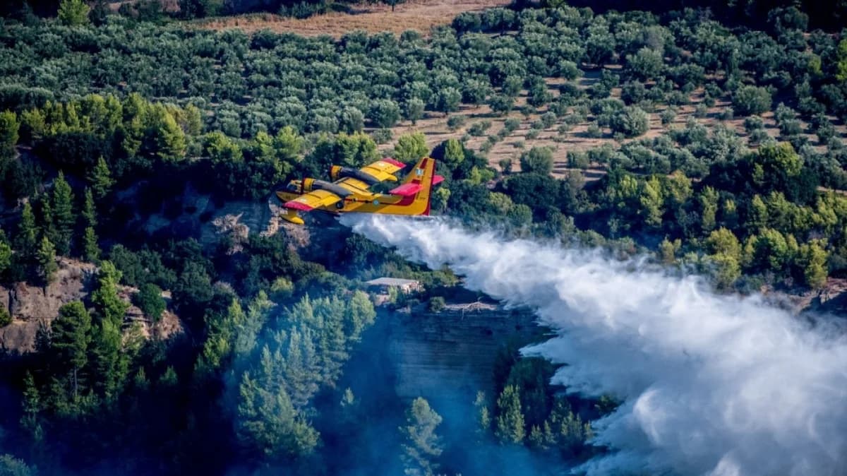 Großes Wiederaufflammen in der Region Helidoni, Ilia