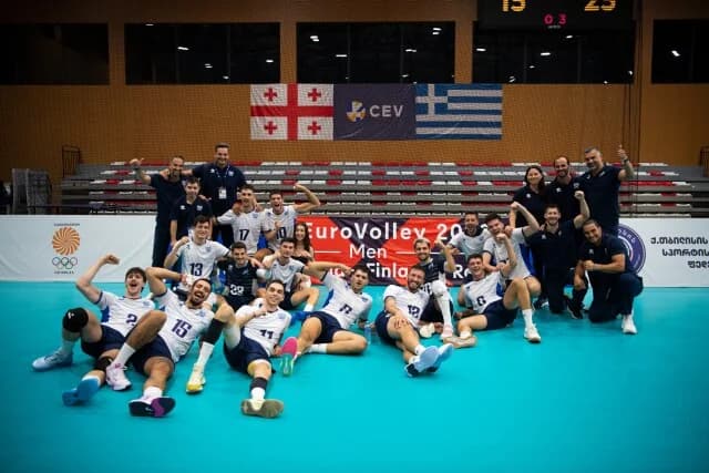 EuroVolley-Qualifikation der Männer: Griechenland schlägt Georgien 3:0