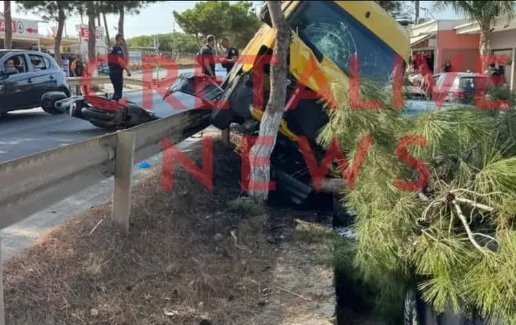 Tragödie in Chersonissos: LKW erfasst Fußgänger nach Motorradunfall