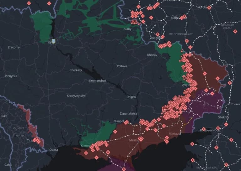 Rusia capturó 500-550 km² en Ucrania en julio