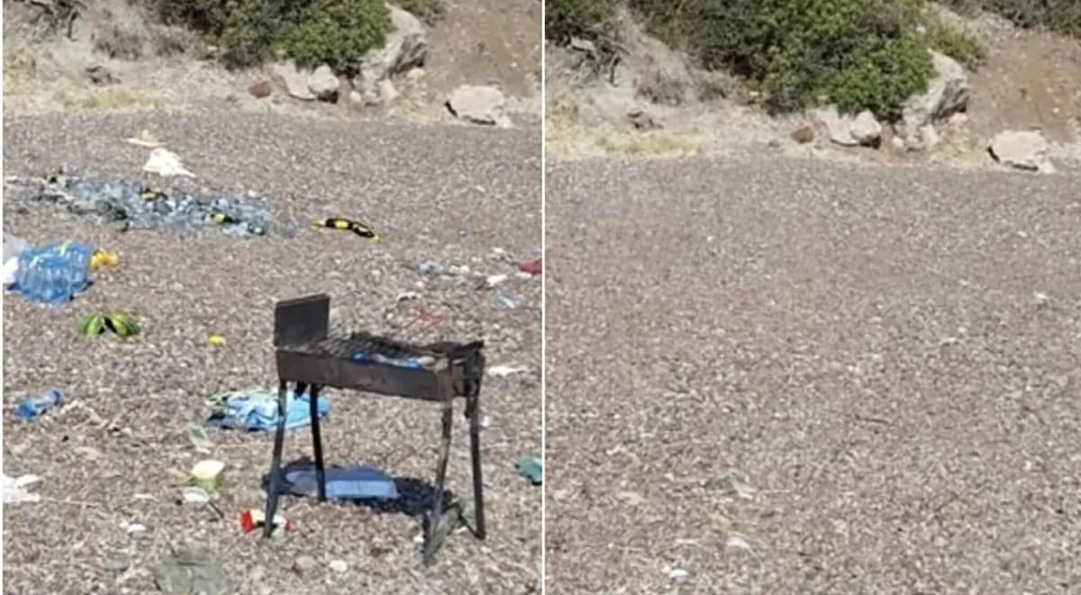 Pafos: Limpian playa tras vandalismo de jóvenes