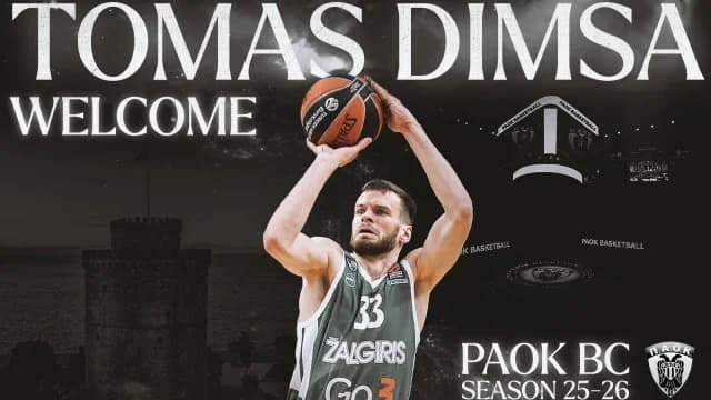PAOK gibt Verpflichtung von Tomas Dimsa bekannt