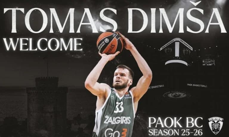 PAOK verpflichtet Tomas Dimsa von Zalgiris Kaunas