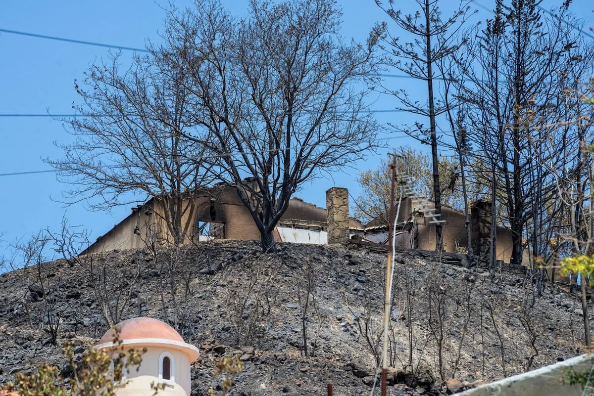 Damage to Ancient Monuments in Limassol Highlands Fire
