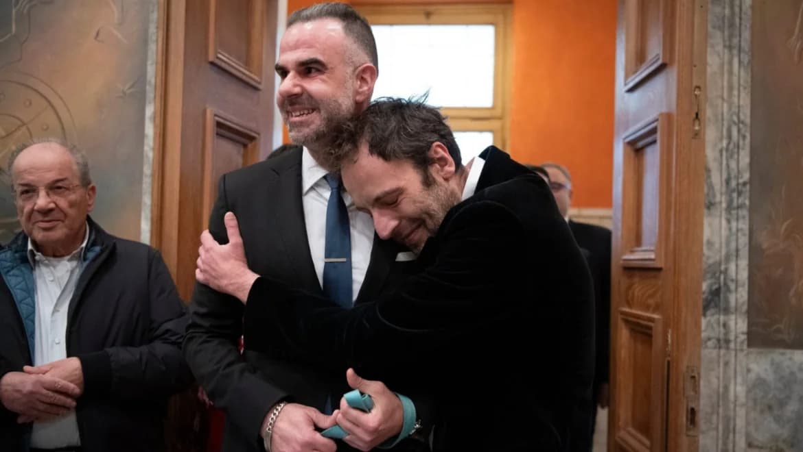 Augustos Kourtos: Tender wishes to his husband, Anastasios Samouilidis
