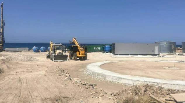 Paphos: Mobile Entsalzungsanlage in Potima in Betrieb