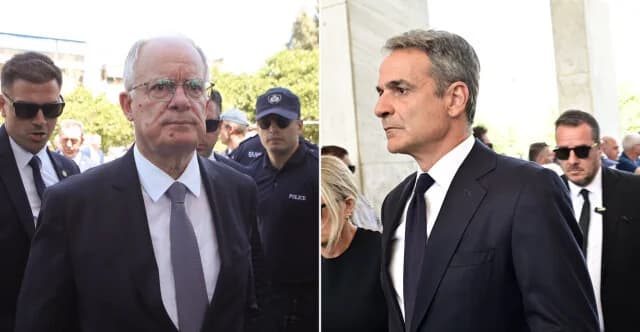 Πολιτικοί στην κηδεία της Λένας Σαμαρά: Μητσοτάκης, Τασούλας και άλλοι