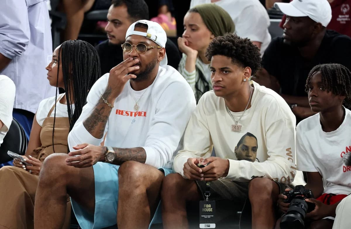 El hijo de Carmelo Anthony se tatúa el momento histórico de su padre