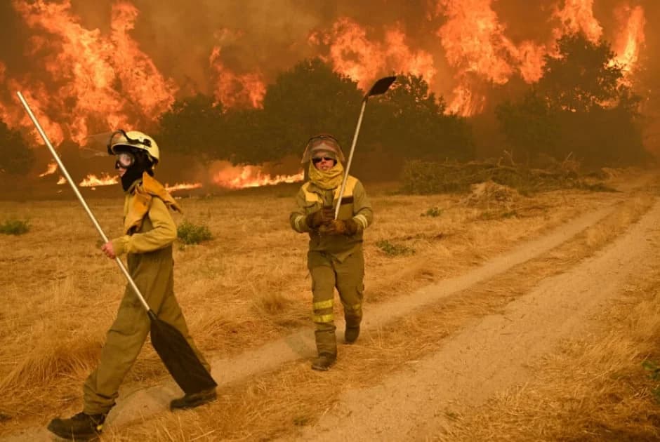 España: Lucha contra incendios forestales – 14 frentes y 7 muertos
