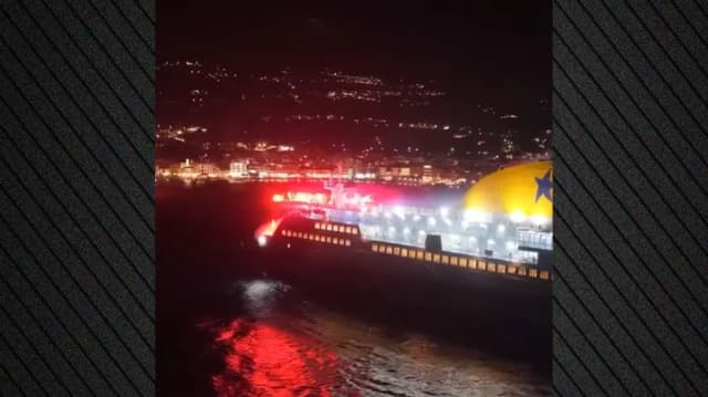 Εντυπωσιακό βίντεο: Το Blue Star Mykonos «τίμησε» την Τήνο