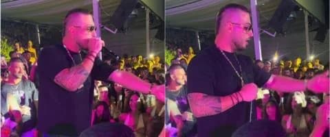 Rapper Rack unterbricht Konzert, um 15-Jährigen wegen Alkoholkonsums zu beschimpfen