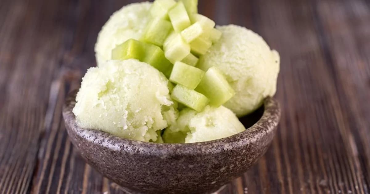 Fácil receta de sorbete de melón de Akis Petretzikis, sin necesidad de heladera