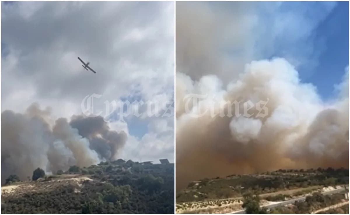 Feuer in Paphos: Häuser in Tsada bedroht, Plan „Pyrsos“ aktiviert