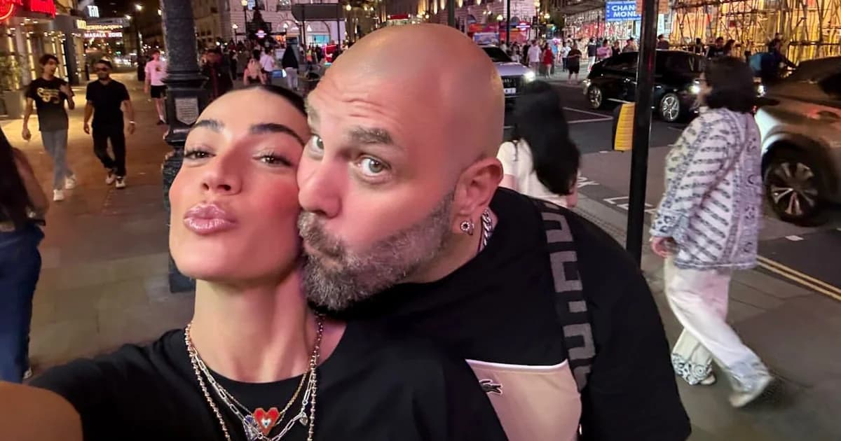 Ivi Adamou and Michalis Kouinelis in London for Blackpink