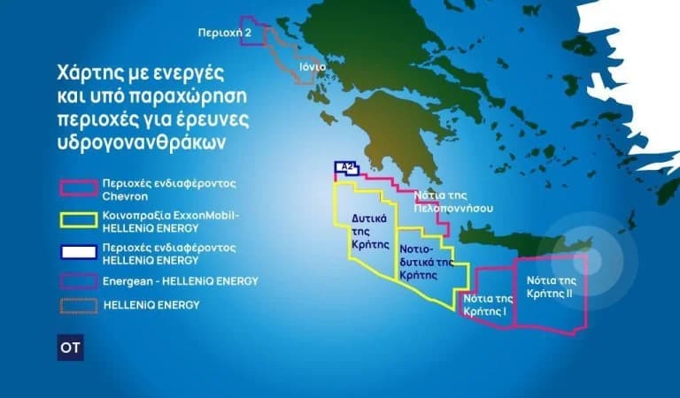 Countdown für Gebote für Kreta- und Peloponnes-Blöcke – Die Szenarien