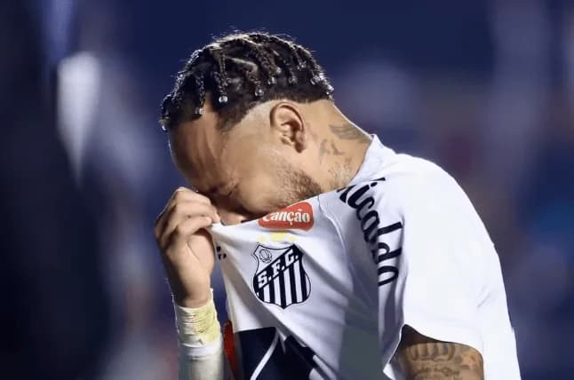 Neymar von Santos geehrt, weint nach demütigender Niederlage