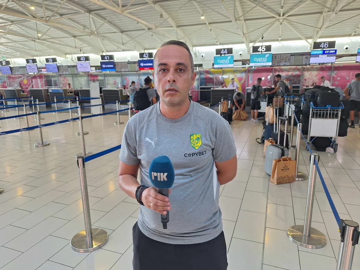 Aussagen von K. Dimitriou vor der Abreise von AEK nach Norwegen