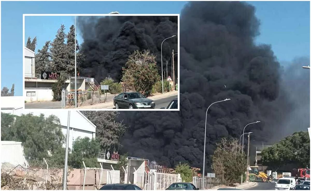 Factory Fire in Nicosia: Major Damage Averted in SOPAZ Area