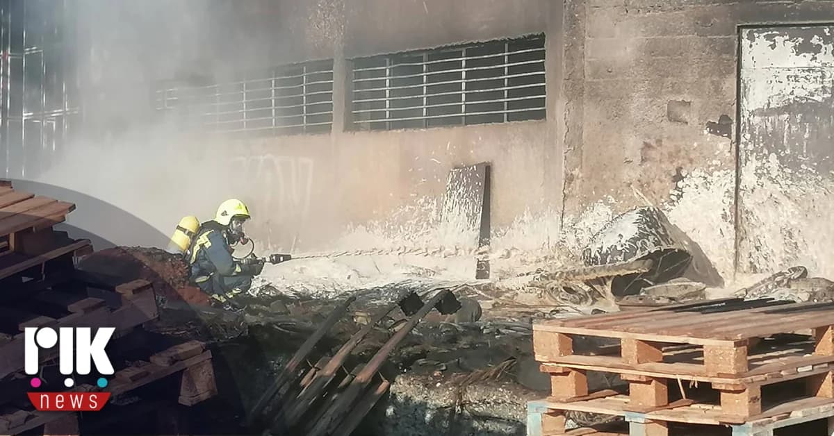 Fire Under Control in SOPAZ Industrial Area, Nicosia