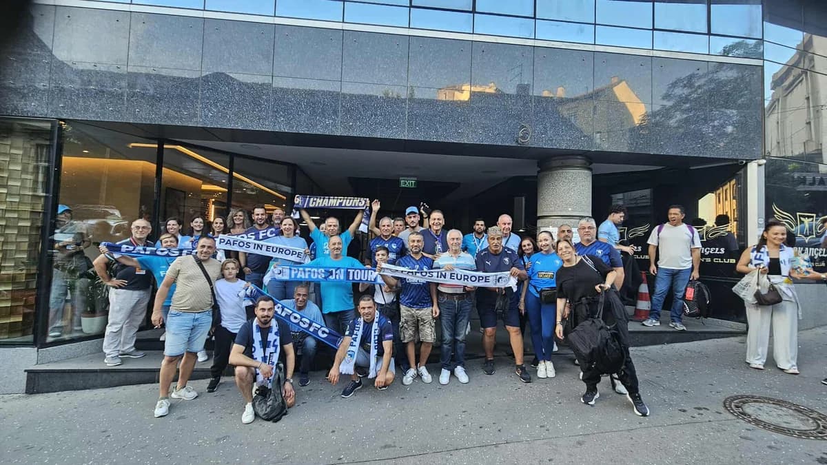 פאפוס FC: יציאה למשחק מול הכוכב האדום - הצהרות אוהדים