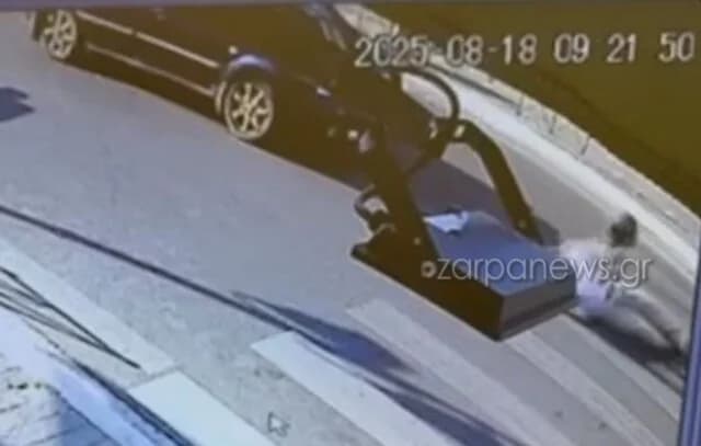 Chania: Car Hits Pedestrian in Platanias – Video