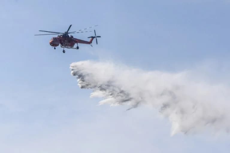 Arkadien: Waldbrand in der Region Vaskina