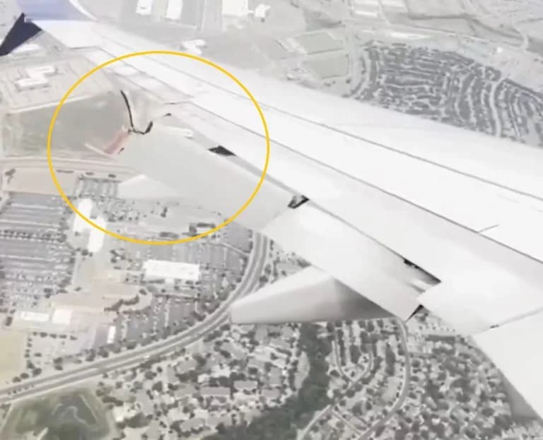 Delta-Flug: Passagiere erleben Schreckmoment, als sich Flügelteil löst