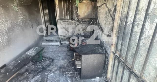 Creta: Dos heridos graves tras incendio en campo de fútbol