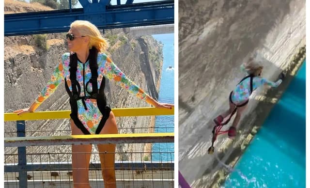 Sasa Stamati: Bungee-Jumping am Kanal von Korinth