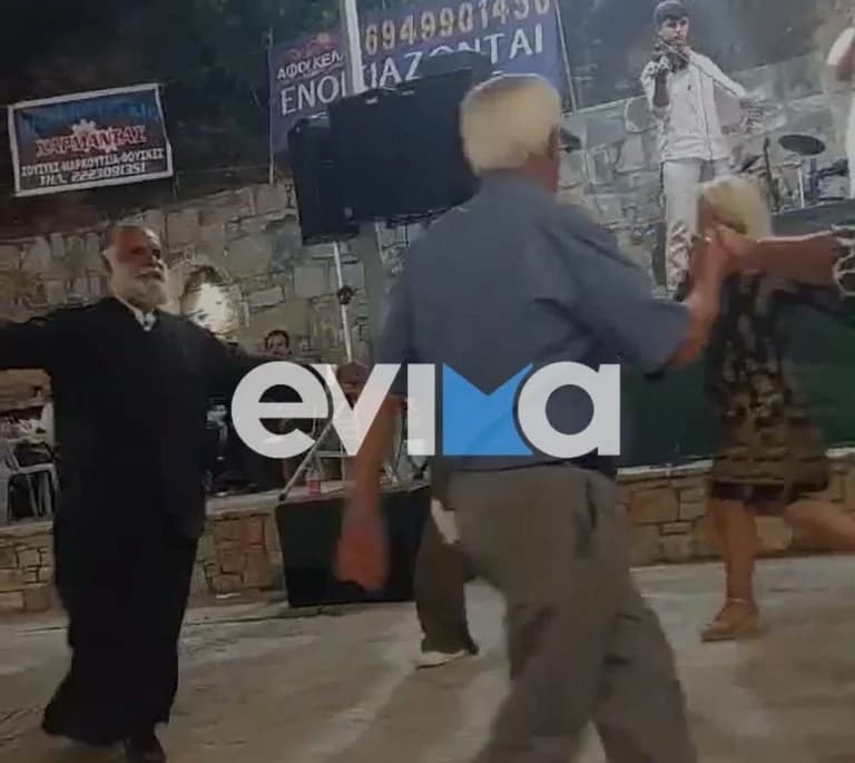 Evia: Priester 'stiehlt die Show' beim Panagia Pounta Festival