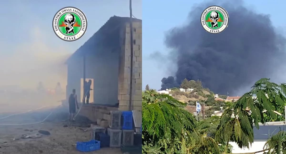 Feuer in einem Gebäude in Psimolofou, Nikosia – Umfangreiche Schäden